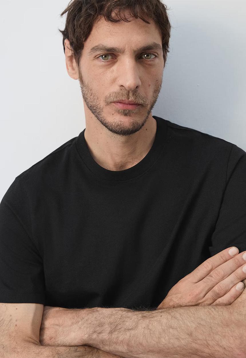 MANGO - T-shirt Cherlo - Black