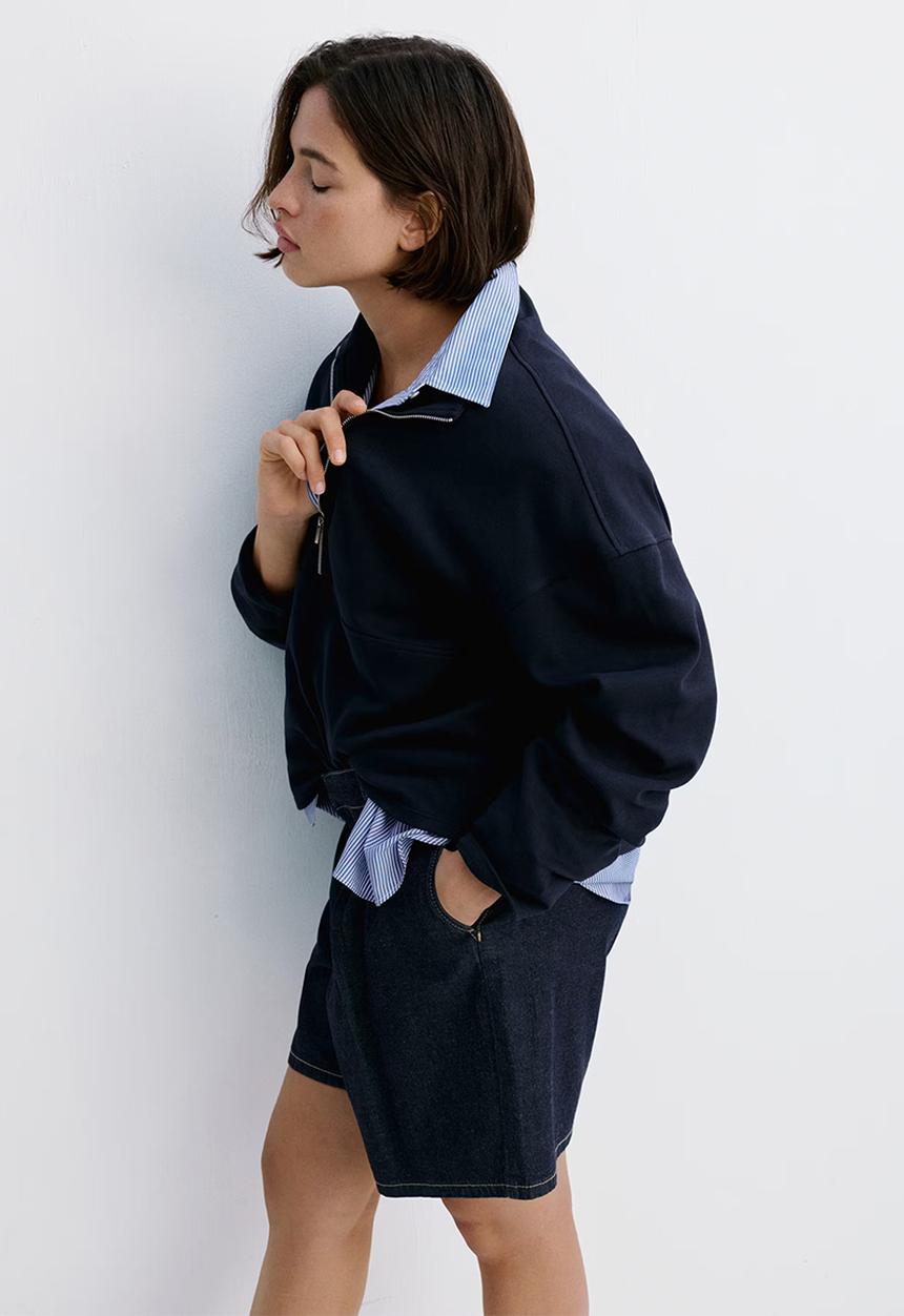 MANGO - Plus bermudas amelie - open blue