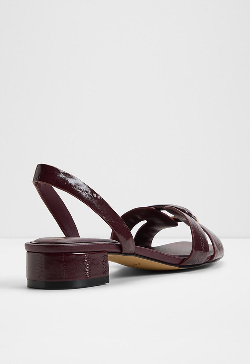 ALDO - Alamaendar open toe slingback - burgundy