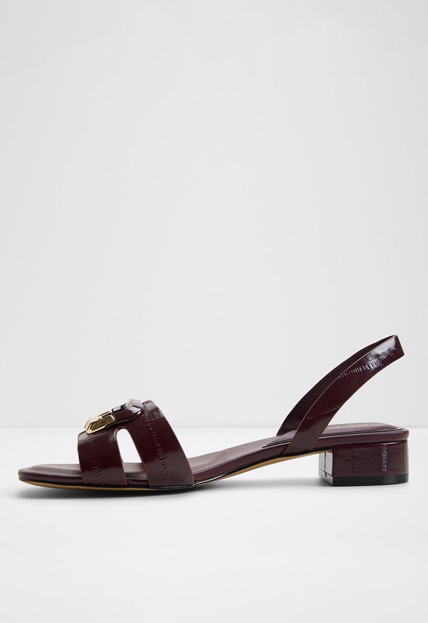 ALDO - Alamaendar open toe slingback - burgundy