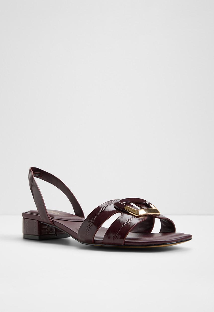 ALDO - Alamaendar open toe slingback - burgundy