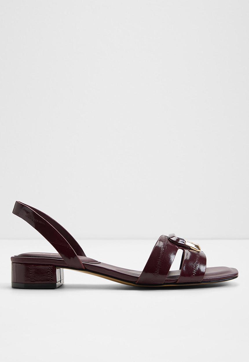 ALDO - Alamaendar open toe slingback - burgundy