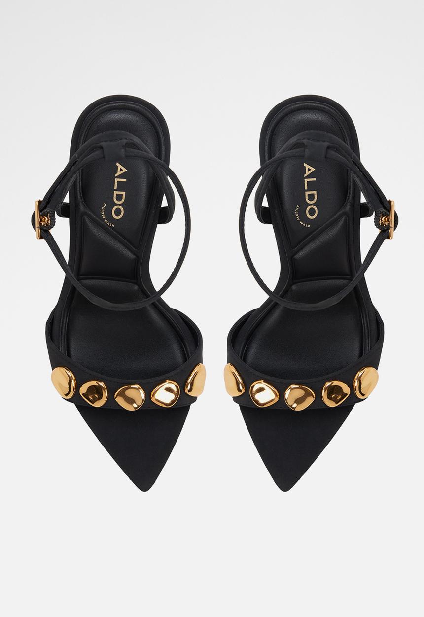 ALDO - Leara open toe ankle strap - other black