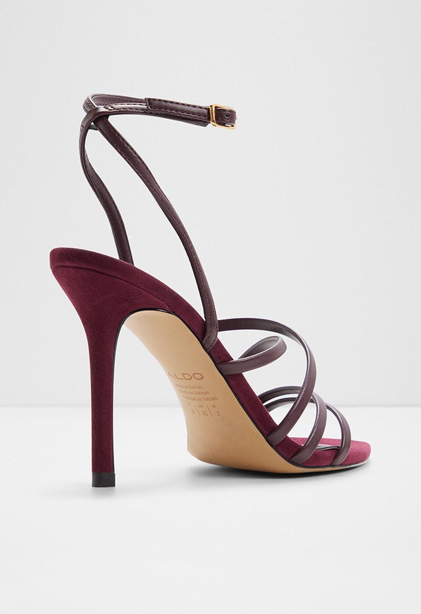 ALDO - Solania open toe ankle strap - burgundy