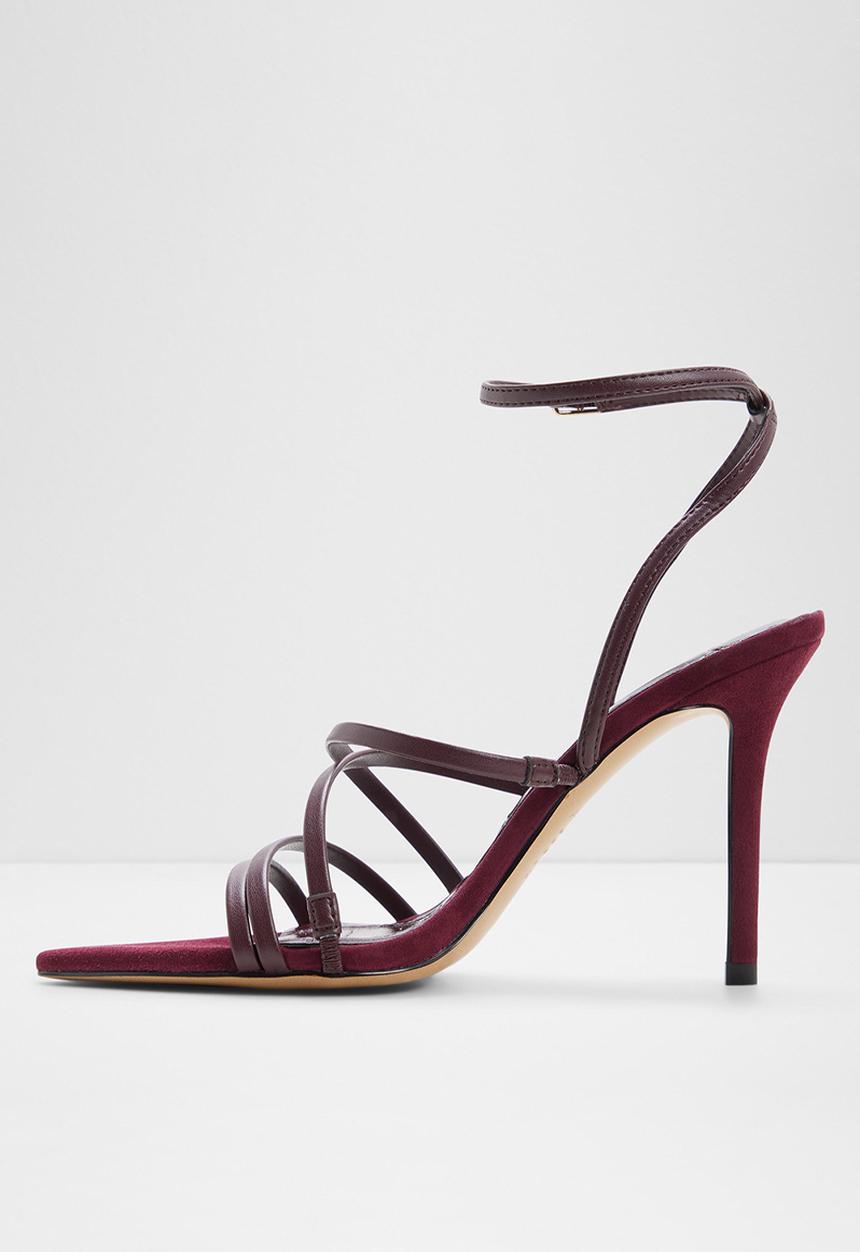 ALDO - Solania open toe ankle strap - burgundy