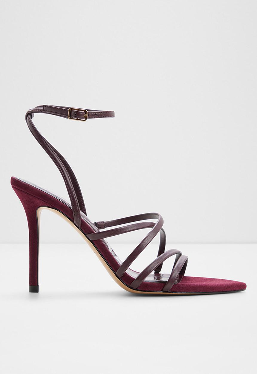 ALDO - Solania open toe ankle strap - burgundy