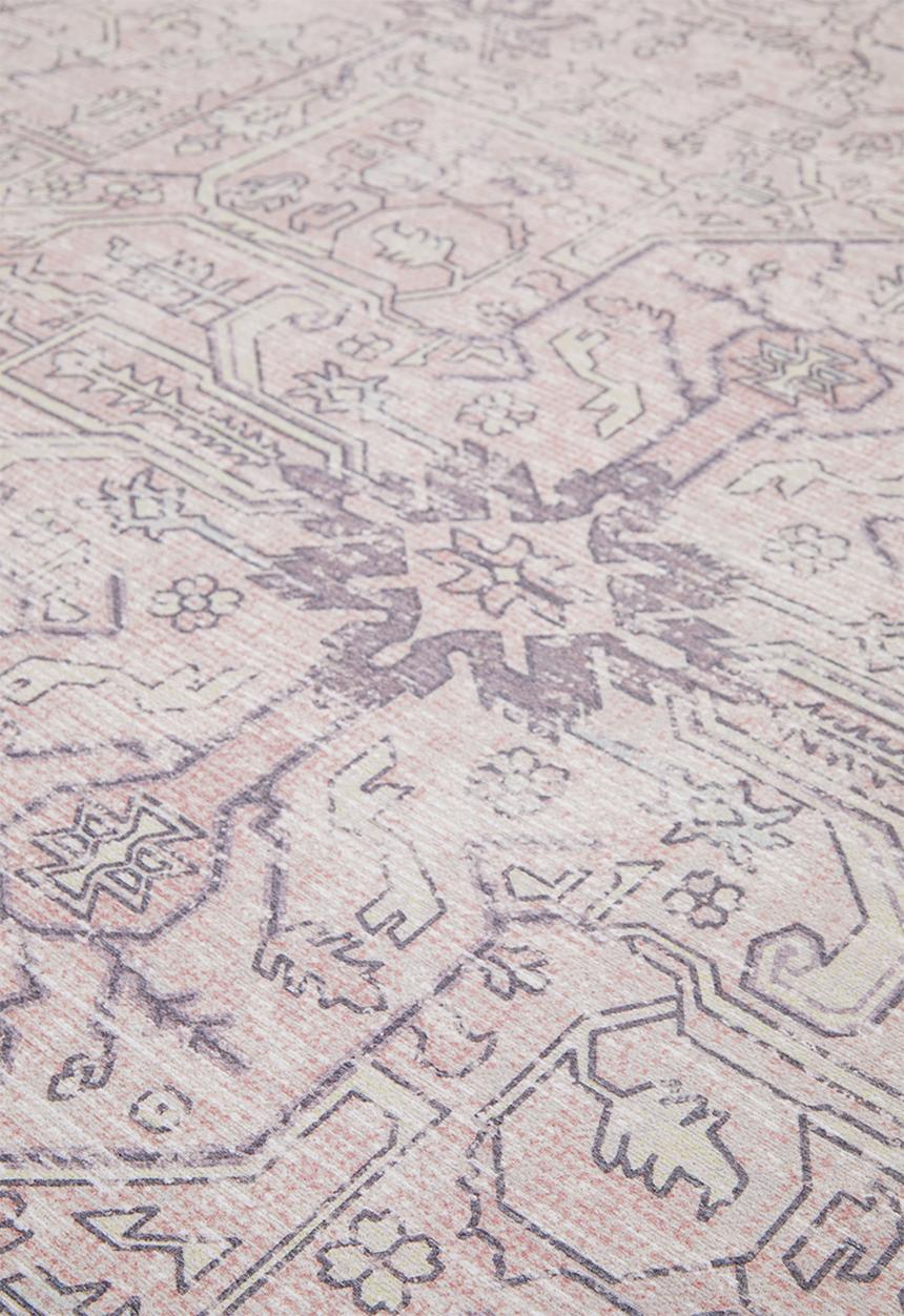 Sixth Floor - Arin Distressed Antique Round Pink