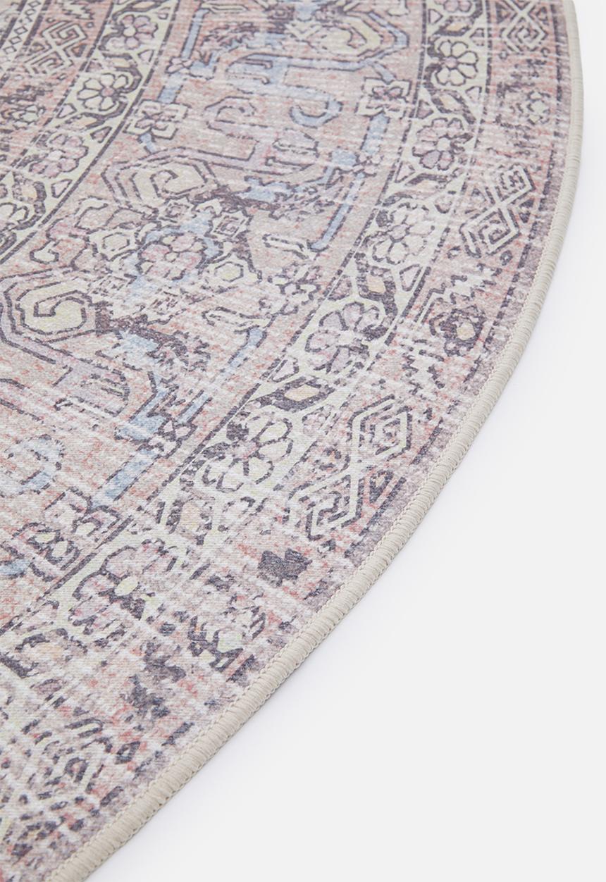Sixth Floor - Arin Distressed Antique Round Pink