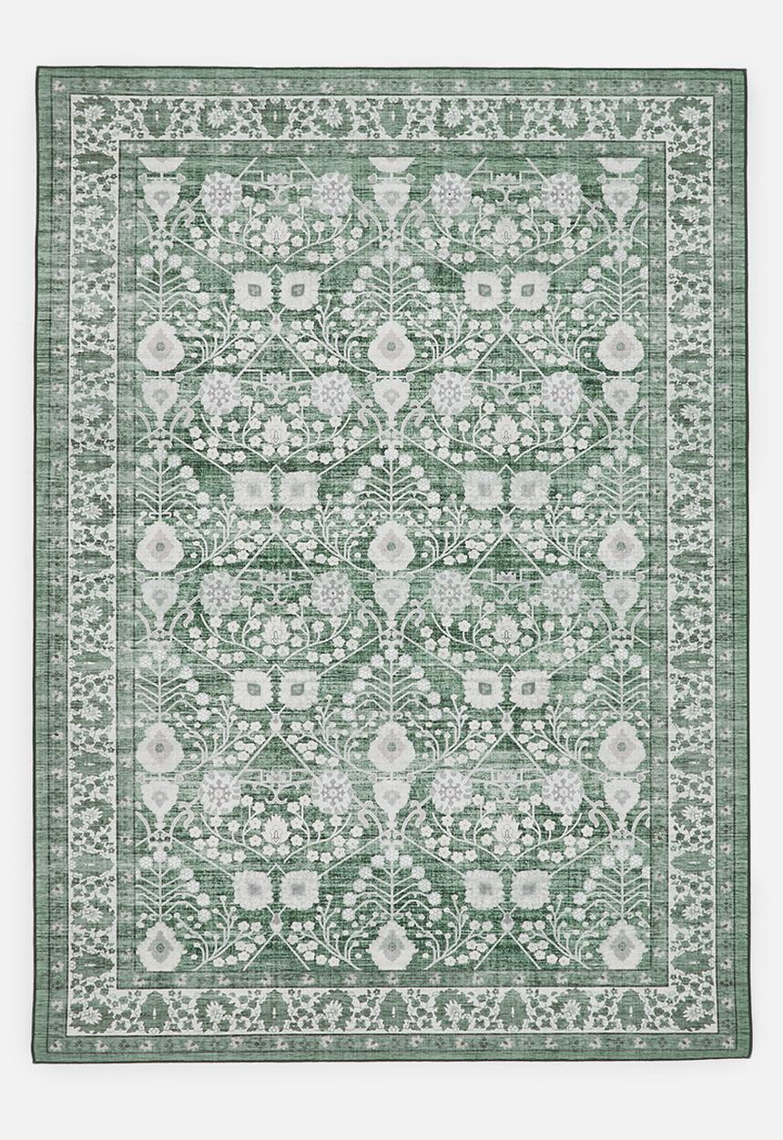 Sixth Floor - Noa Floral Rug Olive