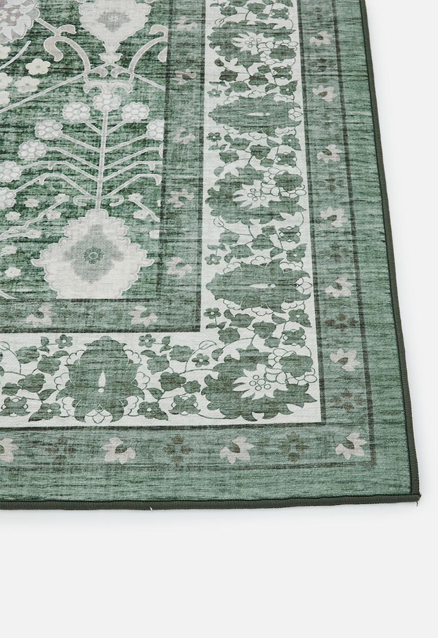 Sixth Floor - Noa Floral Rug Olive