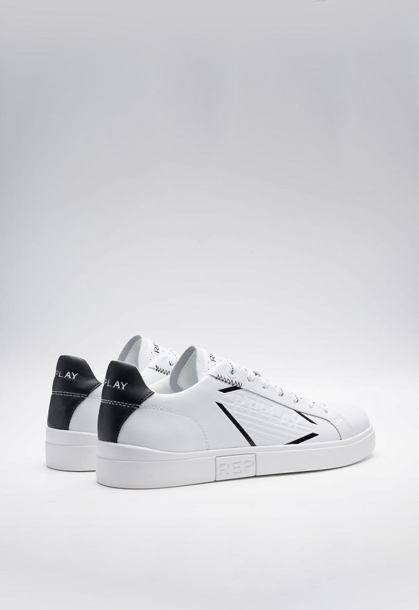 Replay - Polys Stamp - White Black