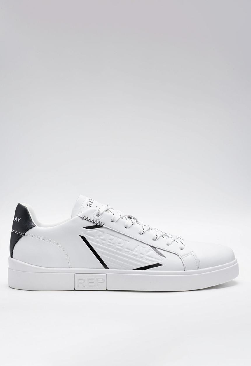 Replay - Polys Stamp - White Black