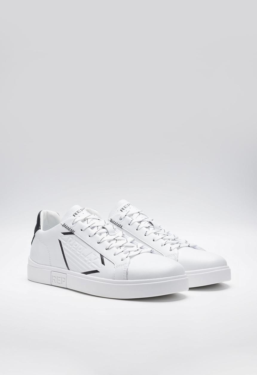 Replay - Polys Stamp - White Black