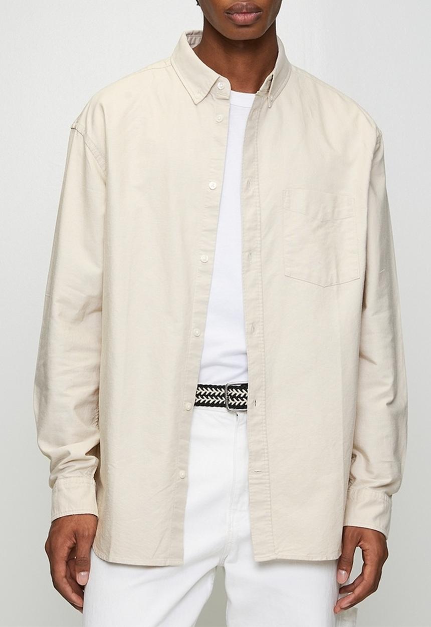 H&M - Regular fit oxford shirt - beige