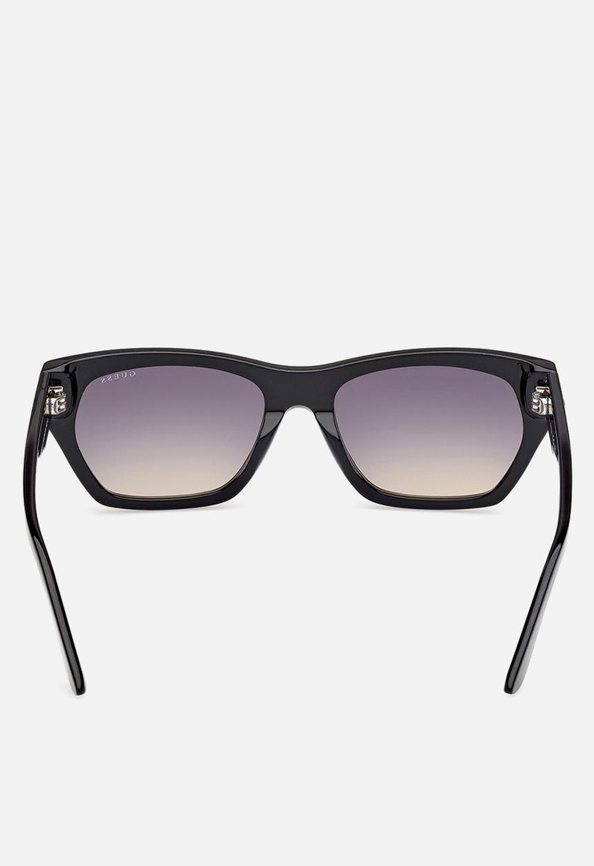 GUESS - Geometric Shape Sunglasses 56mm - Shiny Black