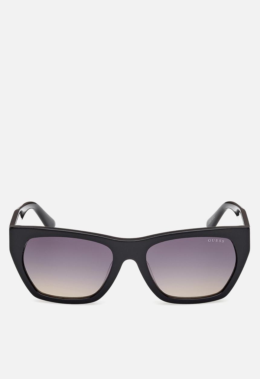 GUESS - Geometric Shape Sunglasses 56mm - Shiny Black