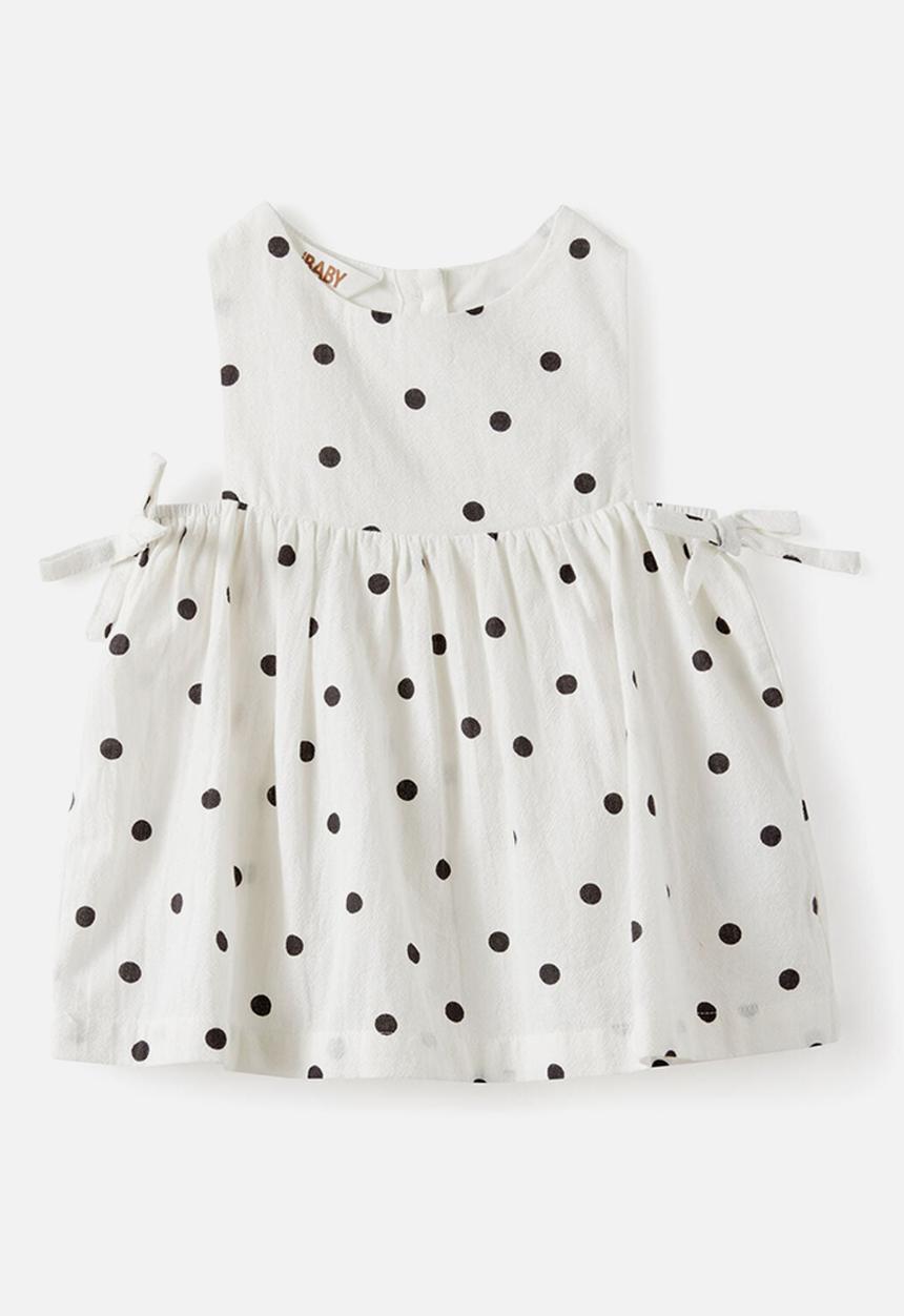 Cotton On - Ellie Woven Dress - Vanilla/Polka Dot