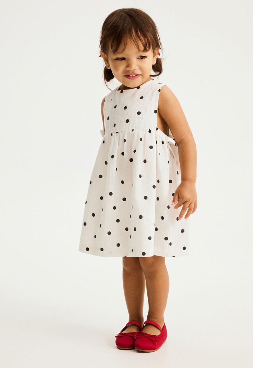 Cotton On - Ellie Woven Dress - Vanilla/Polka Dot