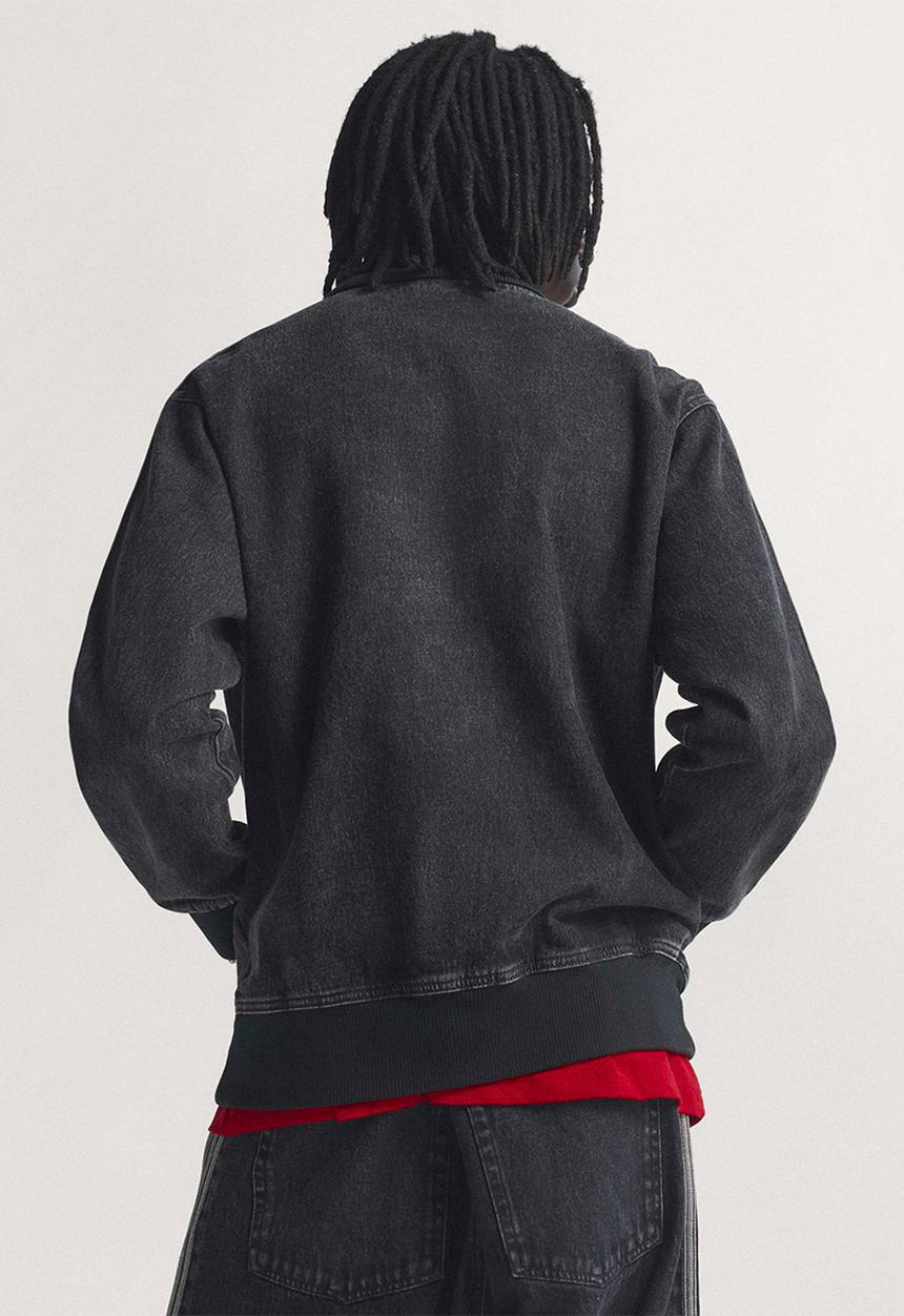 adidas Originals -  Originals Adicolor Denim Firebird Track Top - True Black Denim