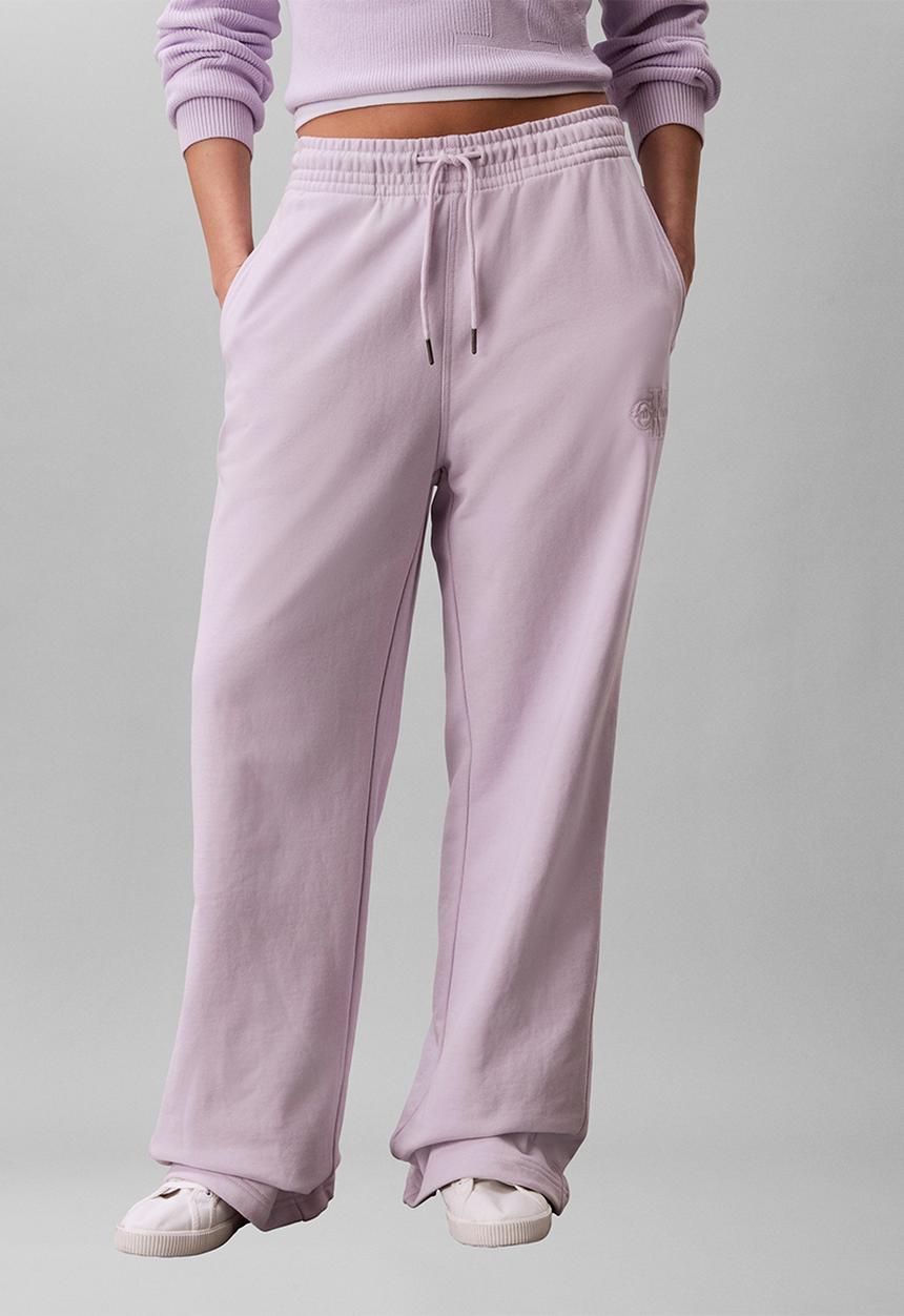 Calvin Klein - Embossed monologo terry sweatpant - island lilac
