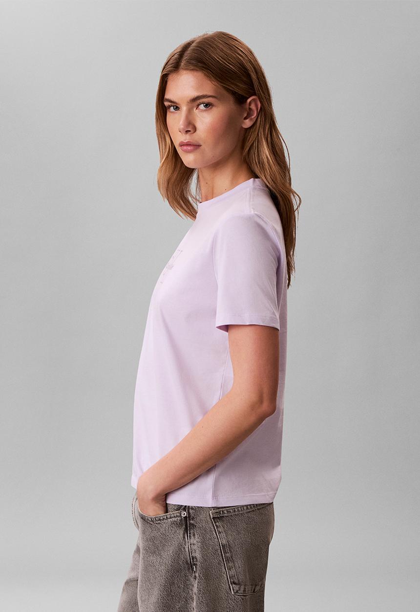 Calvin Klein - Short sleeve clasic monologo tee - island lilac