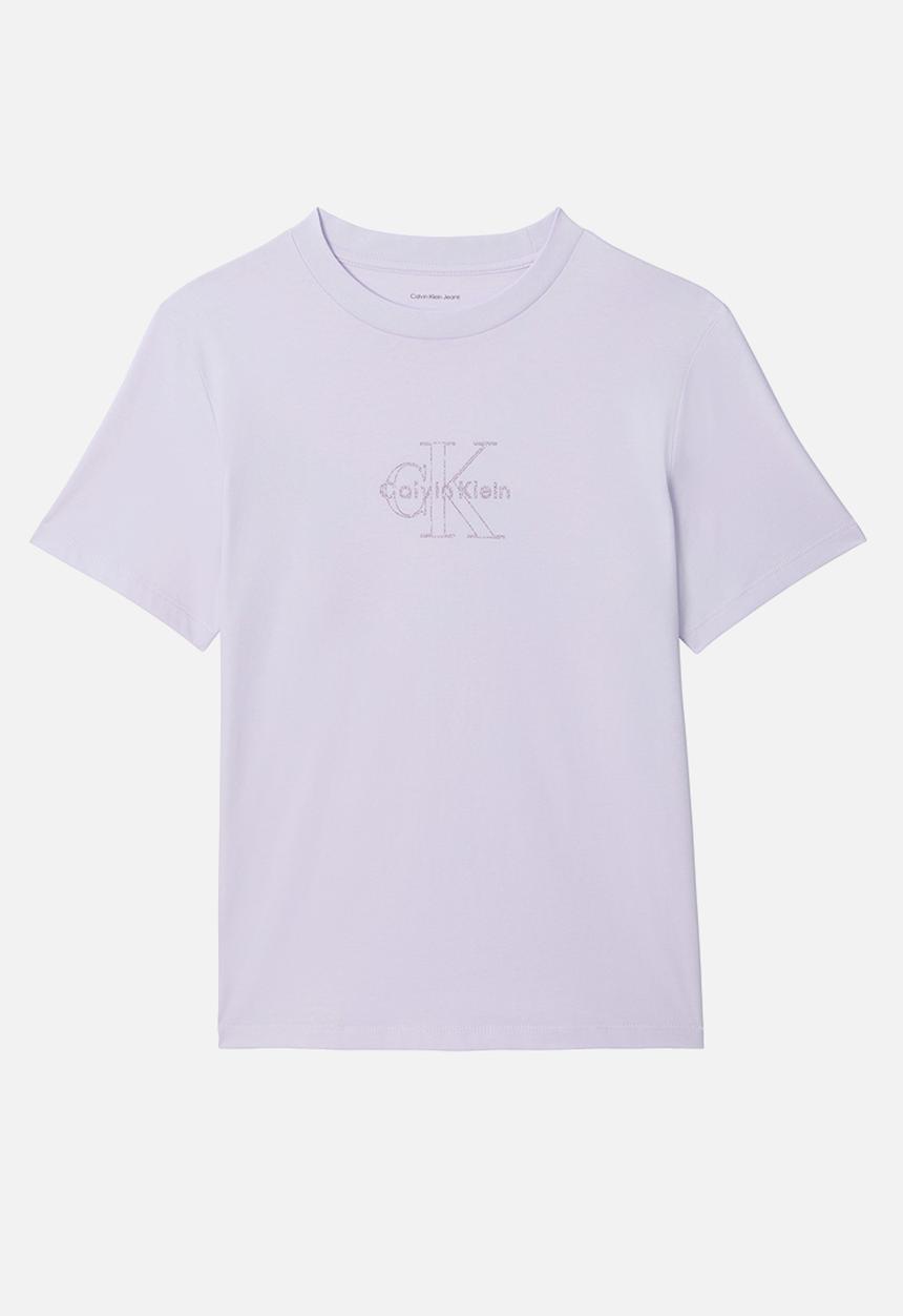 Calvin Klein - Short sleeve clasic monologo tee - island lilac