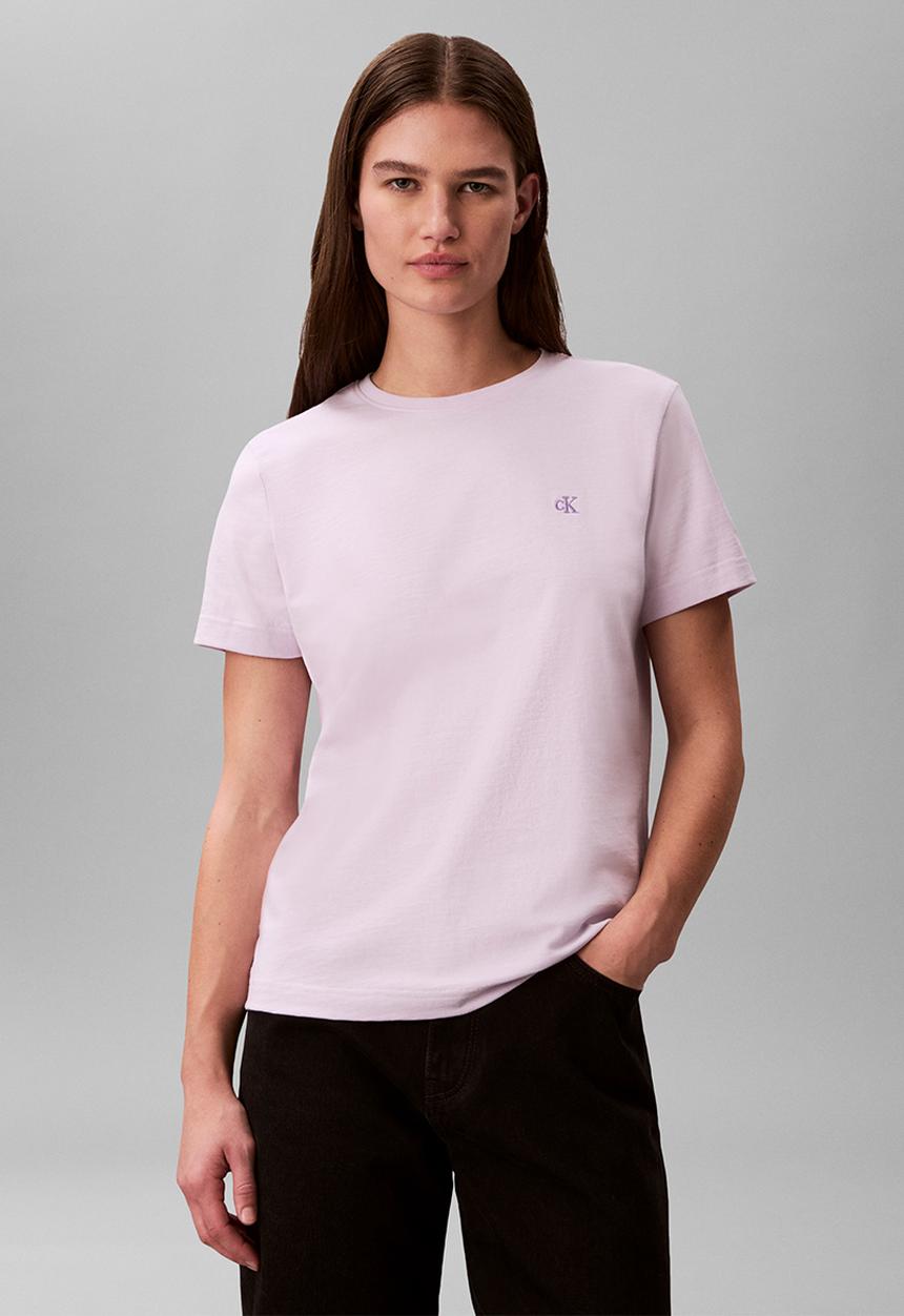 Calvin Klein - Short sleeve monogram crew tee - island lilac