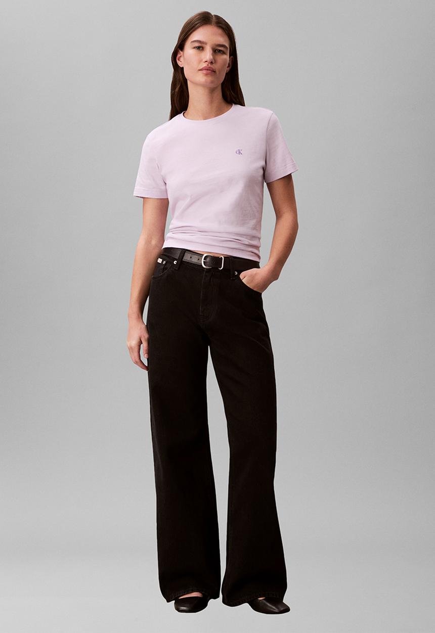 Calvin Klein - Short sleeve monogram crew tee - island lilac