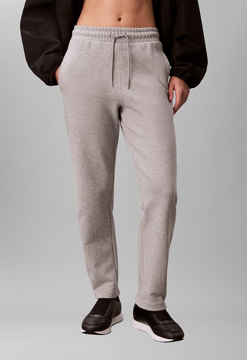 Calvin Klein - Monogram french terry barrel pant - heroic grey heather