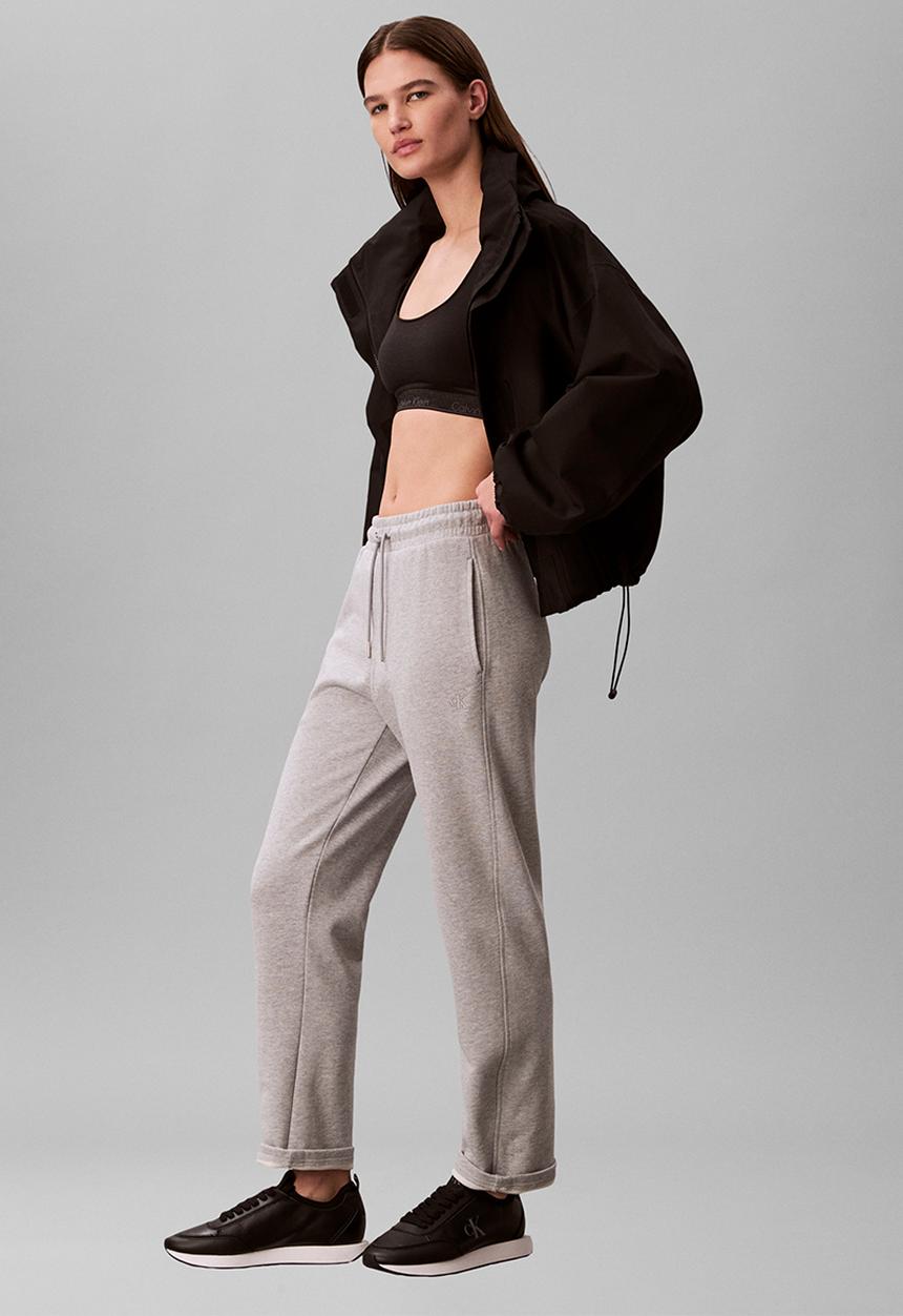 Calvin Klein - Monogram french terry barrel pant - heroic grey heather