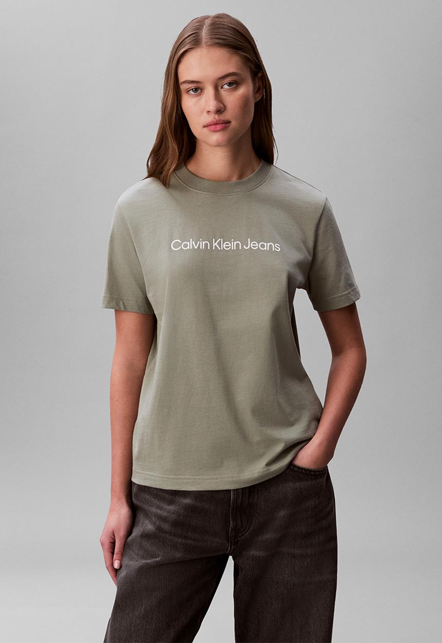 Calvin Klein - A- inst. logo classic tee short sleeve - shadow