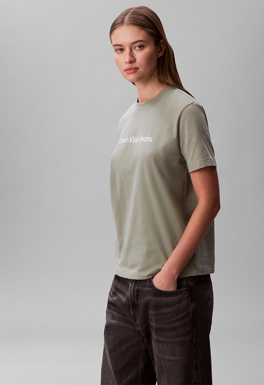 Calvin Klein - A- inst. logo classic tee short sleeve - shadow