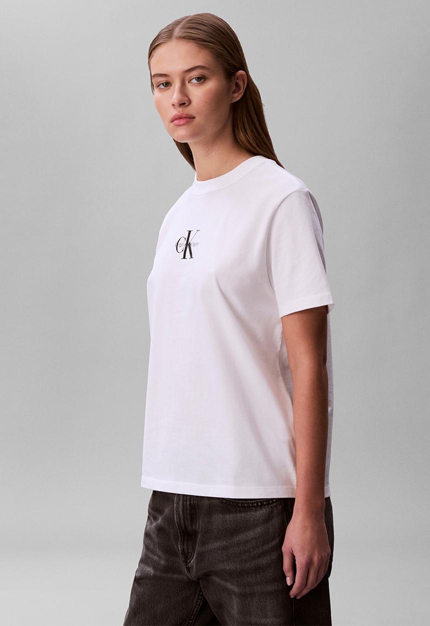 Calvin Klein - Short sleeve 20s classic logo tee - bright white