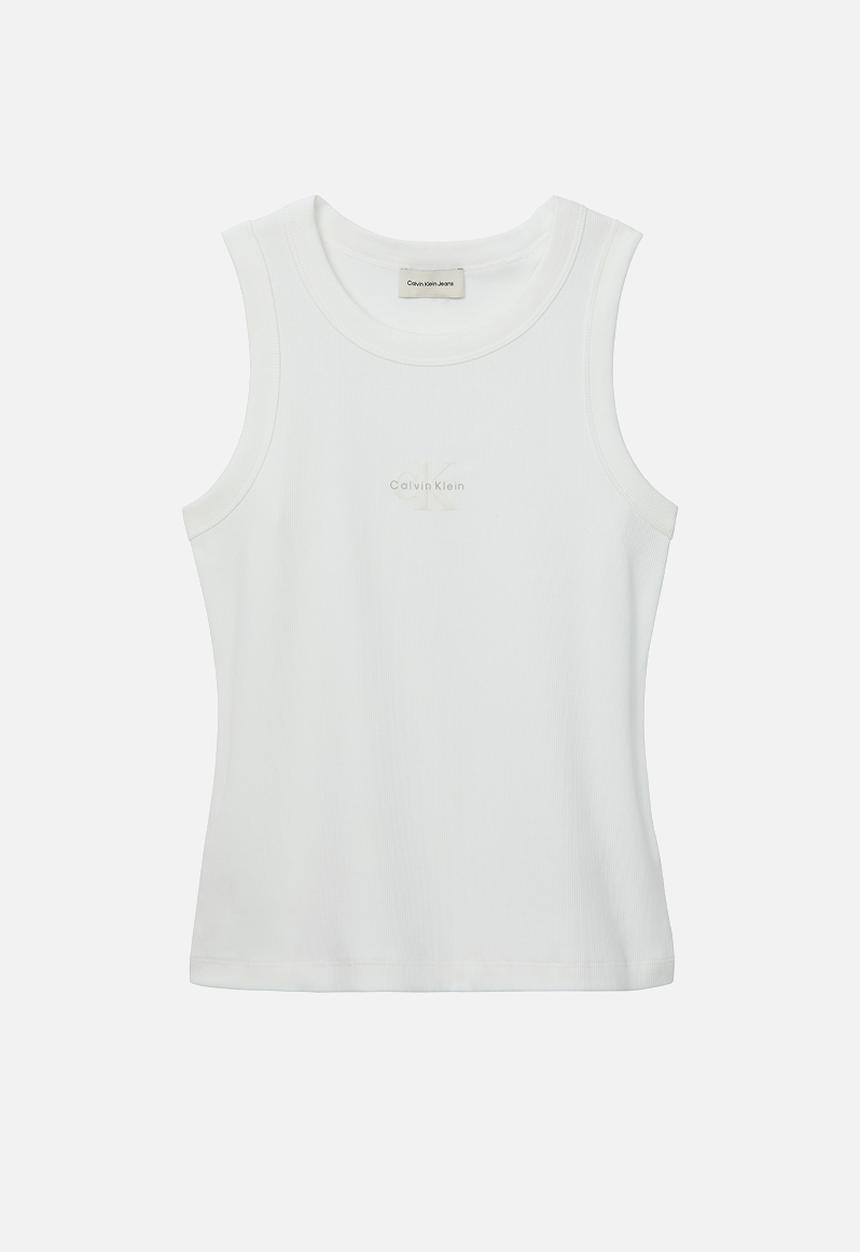 Calvin Klein - Sl monogram rib tank - bright white