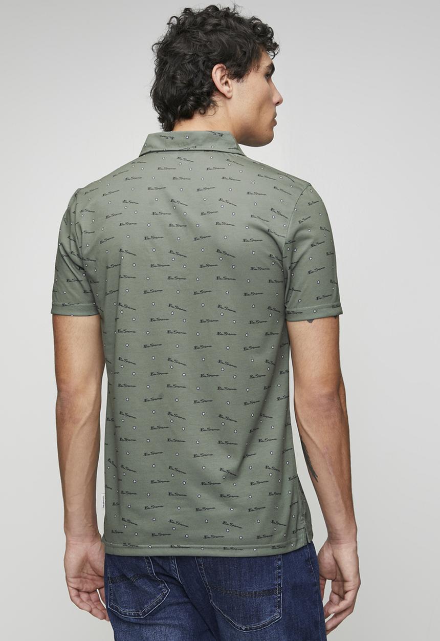 Ben Sherman - Ben Tar Aop Polo - Olive