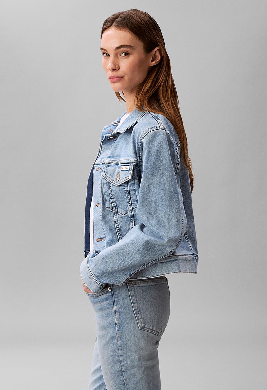 Calvin Klein - Long sleeve classic trucker coastal light - coastal light