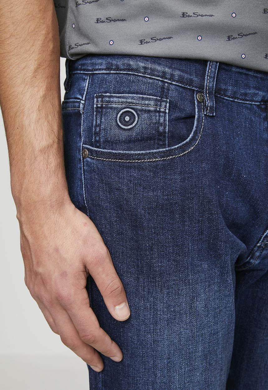 Ben Sherman - Straight Fit Classic Denim - Dk Blue