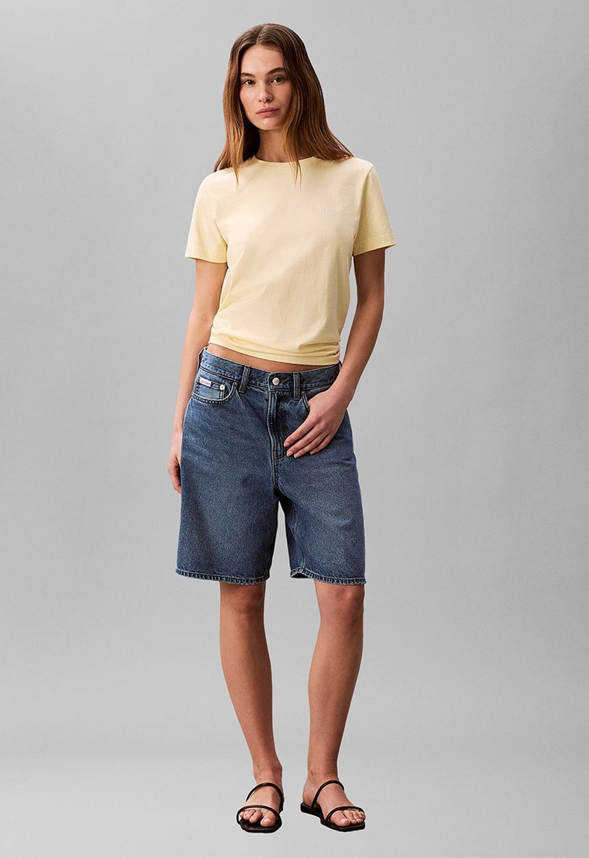 Calvin Klein - Short sleeve monogram crew tee - french vanilla