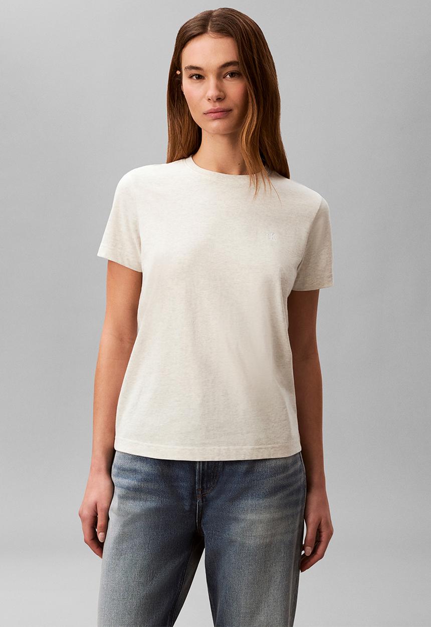 Calvin Klein - Short sleeve monogram crew tee - grey heather