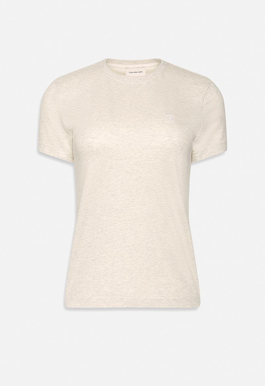 Calvin Klein - Short sleeve monogram crew tee - grey heather