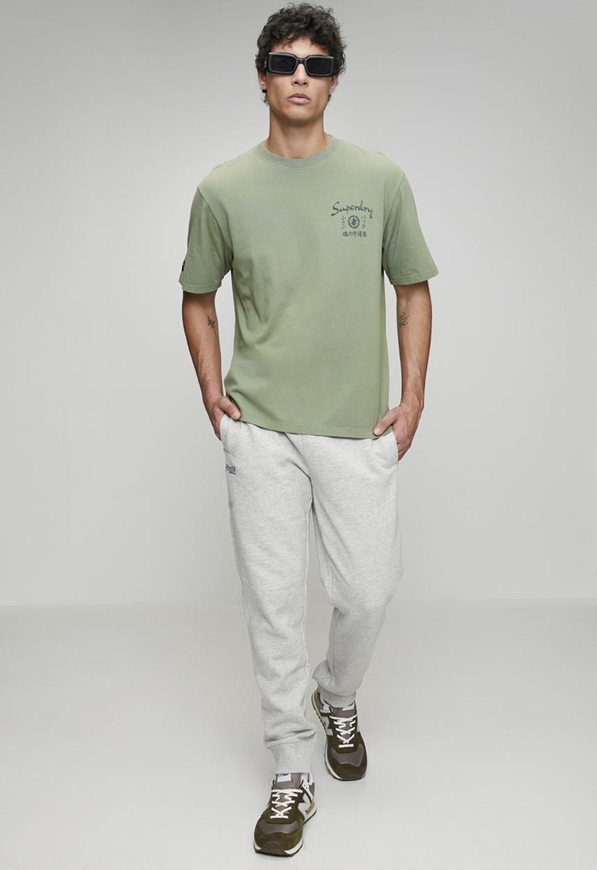 Superdry. - Tokyo Narrative Loose Tee-Lily Pad Green
