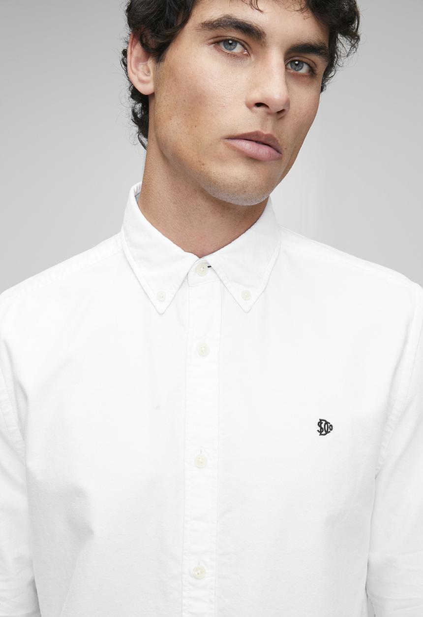 Superdry. - Preppy Oxford Long Sleeve Shirt-Optic