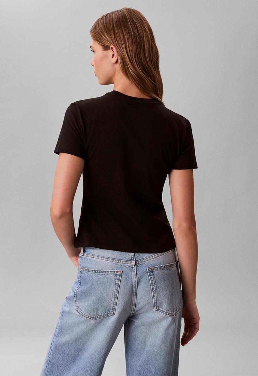 Calvin Klein - Gradient monologo slim tee - black