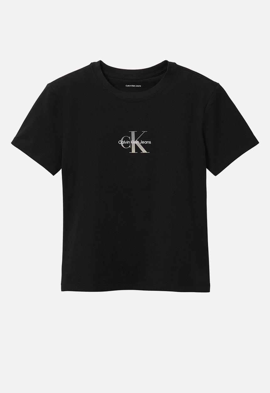 Calvin Klein - Gradient monologo slim tee - black