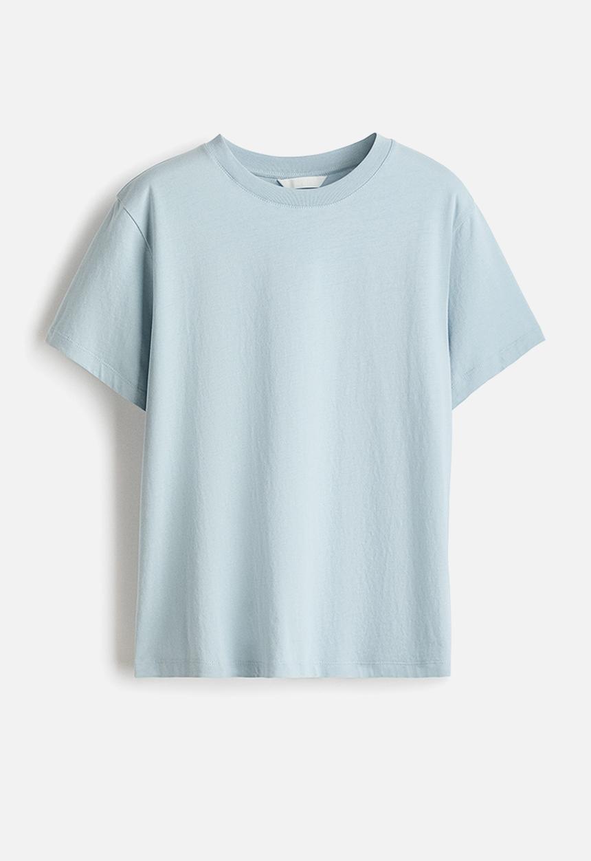 H&M - Cotton T-shirt - light turquoise