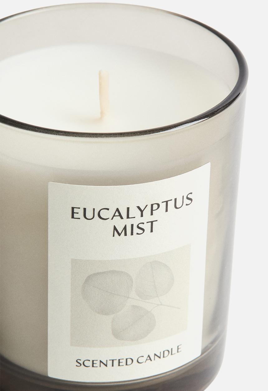 H&M - Scented candle in a glass holder - eucalyptus mist