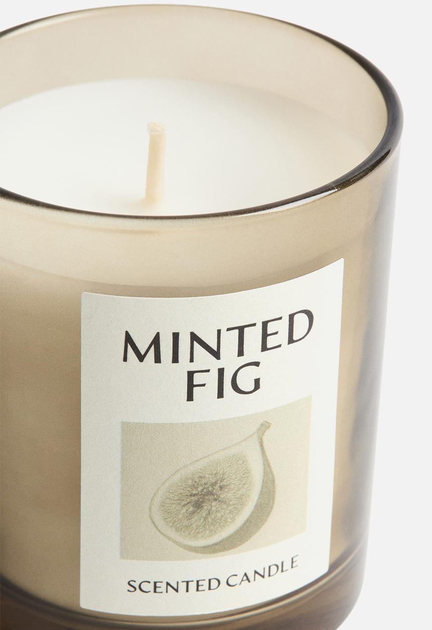 H&M - Scented candle in a glass holder - minted fig