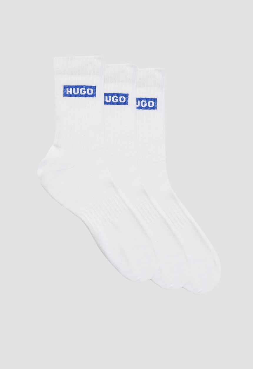 HUGO - 3P QS BLUE LOGO CC - White