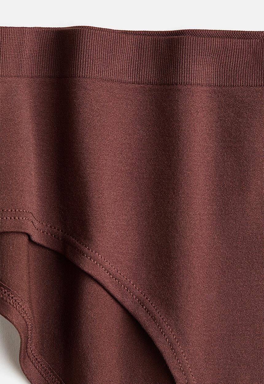 H&M - 2-pack seamless hipster briefs - rust brown