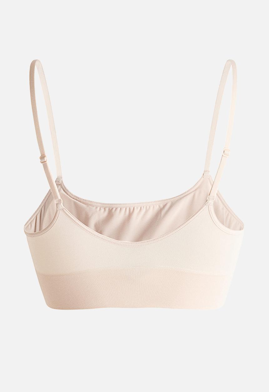 H&M - Seamless padded bralette - light beige
